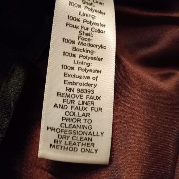 Bradley Bayou Rose Leather and Faux Fur Collar/lining Jacket - Picture 7 of 15